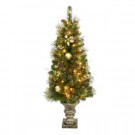 4 ft. Golden Holiday Pre-Lit Porch Artificial Christmas Tree