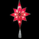8.5 in. 10-Light Red Southern Cross Tree Topper