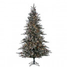 7.5 ft. Pre-Lit Lightly Flocked McKinley Pine Artificial Christmas Tree