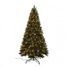 9 ft. Pre-Lit Noble Pine Artificial Christmas Tree with 800 Clear Lights