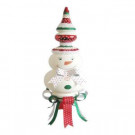 27.5 in. Snowman and Bow Table Piece