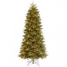 12 ft. Feel Real Pomona Pine Slim Hinged Artificial Christmas Tree with 1050 Ready-Lit Clear Lights