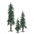 2 ft., 3 ft. and 4 ft. Unlit Alpine Artificial Christmas Tree (Set of 3)