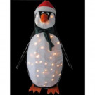 48 in. Animated Penguin with 50 Clear Mini Lights