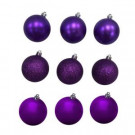 60 mm Purple Shatterproof Ornament (18-Count)