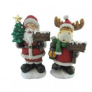 18 in. Santa and Reindeer Table Decoration