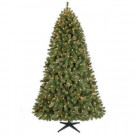 7.5 ft. Pre-Lit LED Wesley Mixed Spruce Artificial Christmas Tree with Clear Lights