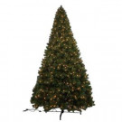 12 ft. Pre-Lit Noble Pine Artificial Christmas Tree with 1450 Clear Lights