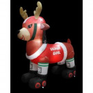 6 ft. Inflatable Derby Girl Reindeer