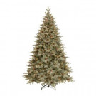 7.5 ft. Alaskan Spruce Artificial Christmas Tree with Clear Lights and Pinecones