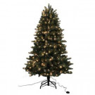 6.5 ft. Pre-Lit LED Twinkle Blue Spruce Artificial Christmas Tree with 4 Light Functions