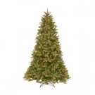 12 ft. Pre-Lit Downswept Douglas Fir Artificial Christmas Tree with Clear Lights