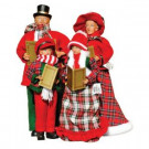 18 - 13 in. Red Plaid Carolers