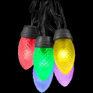 12-Light C50 Bulb Shape Multi-Color Changing String Light