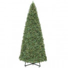 15 ft. Pre-Lit Wesley Spruce Artificial Christmas Tree with Clear Lights