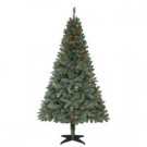 6.5 ft. Pre-Lit Verde Spruce Artificial Christmas Tree with 400 Multi-Color Lights