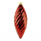 19.75 in. Shiny Red Large Spiral Shatterproof Ornament