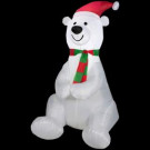 3.5 ft. LED Inflatable Airblown Polar Bear