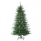 7.5 ft. Pre-Lit LED Twig Artificial Christmas Tree with Small Pine Cones and Warm White Lights
