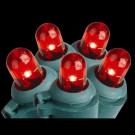 100-Light LED Red Dome Lights
